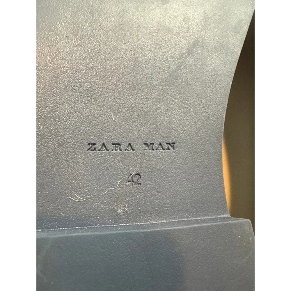 Zara Man Dark Blue Suede‎ Chukka Boots Size 42 US 9 Heritage Preppy Gentleman